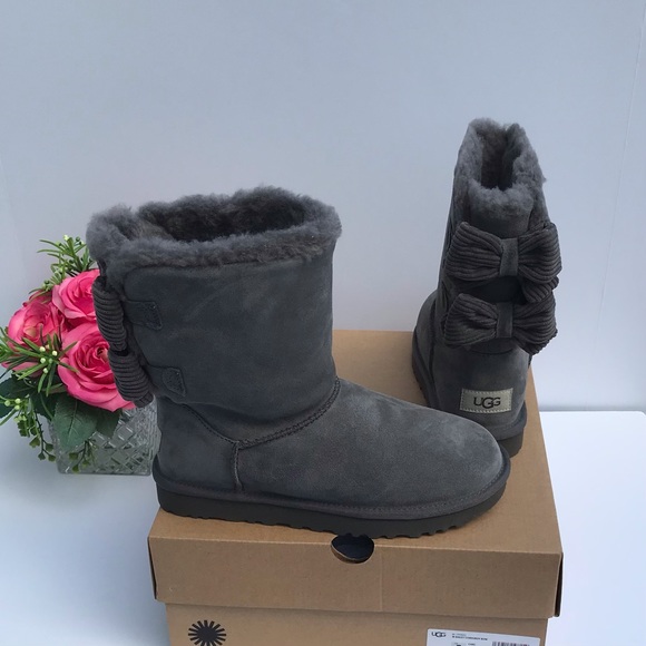 UGG Bailey Corduroy Bow Boots - Picture 2 of 8